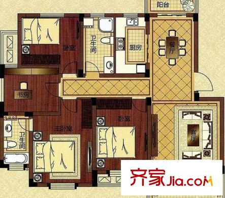 皇家御都3室2廳2衛(wèi)2