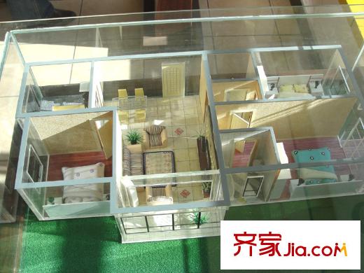 奧特錦鴻嘉苑戶型圖一期標(biāo)準(zhǔn)層戶型圖 3室2廳1衛(wèi)1廚