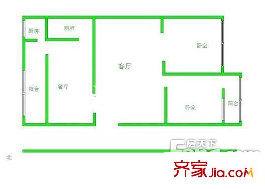 唐山 張興樓 戶型圖