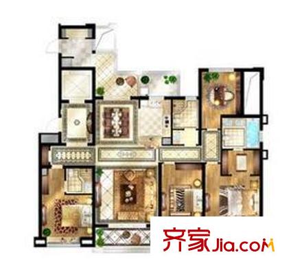 華潤(rùn)中海凱旋門4室2廳2衛(wèi)2