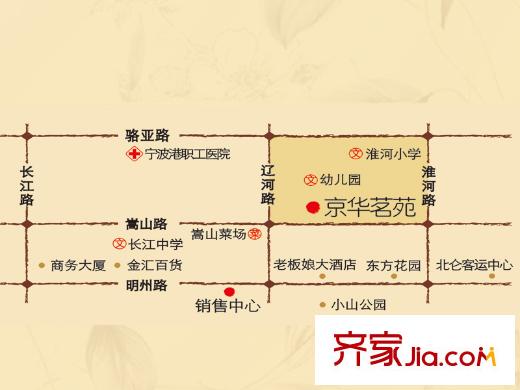 京華茗苑交通圖