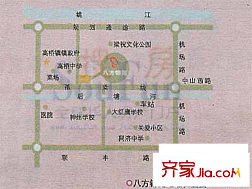 八方錦苑交通圖
