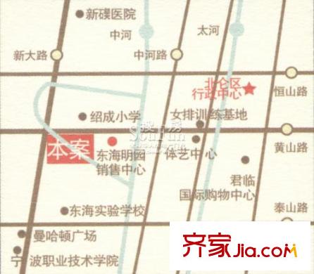 東海明園交通圖地圖