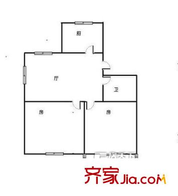 聚金家園戶型圖2室1廳1衛(wèi) 2室1廳1衛(wèi)1廚