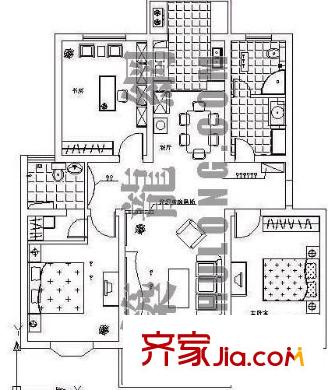 孝聞永壽小區(qū)戶型圖永壽小區(qū) 3室 戶型圖 3室1廳1衛(wèi)1廚