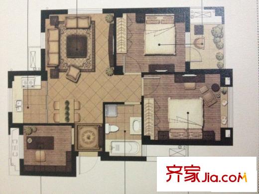 保億風(fēng)景九園三期2室1廳