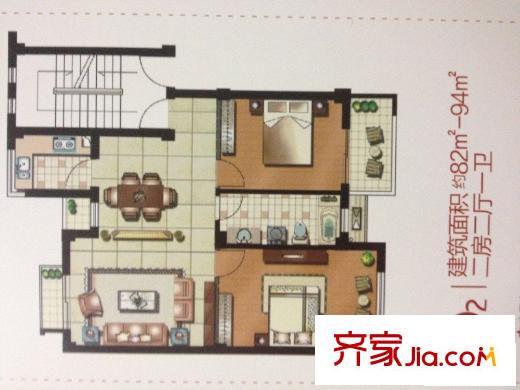 保億風(fēng)景九園三期2室2廳