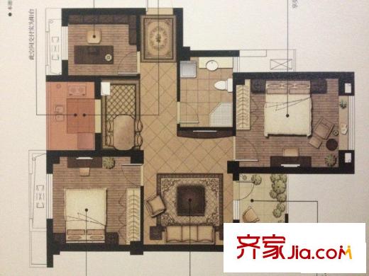 保億風(fēng)景九園三期3室1廳