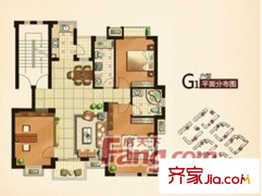 保億風(fēng)景九園三期3室2廳1衛(wèi)