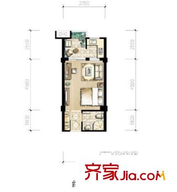 高塘公寓一室一廳36平