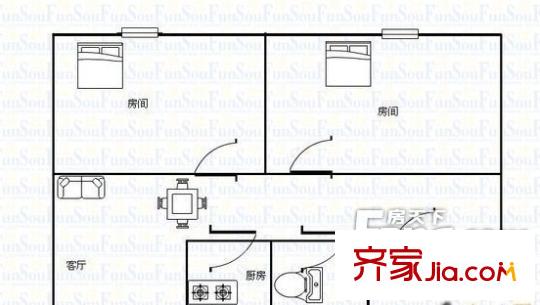 順德華庭兩室一廳