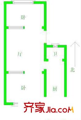 聚賢樓 2室 戶型圖