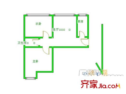 望京歐院兩室一廳