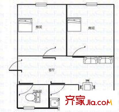 中信白云2室1廳2