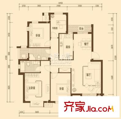 翠柏二里 3室 戶型圖