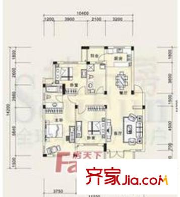 綠城桂花園戶型圖綠城?桂花園3室2廳2衛(wèi) 3室2廳2衛(wèi)1廚