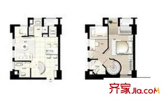 迪賽青蘋果1室2廳