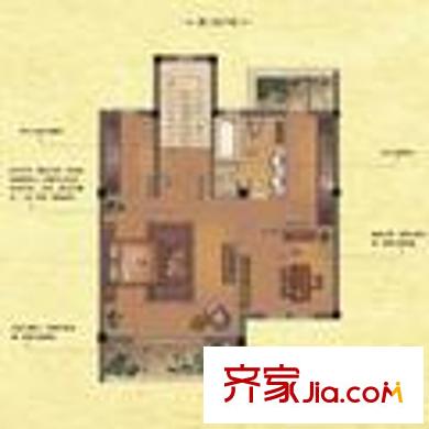 都市華庭 1室1廳1衛(wèi)1廚 戶型圖