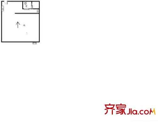 后河小區(qū) 1室 戶型圖