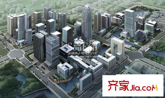 雅戈爾都市麗灣配套圖寧波南部商務區(qū)局部效果圖