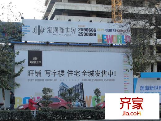 渤海新世界外景圖工程實(shí)景（2011-12-9）