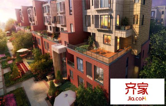 IN藍庭外景圖露臺效果圖