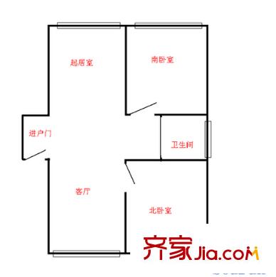 金地東御戶型圖兩室戶型圖 