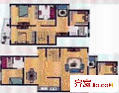 江南春曉戶型圖戶型圖 4室3廳3衛(wèi)1廚