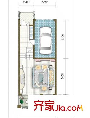 雅戈?duì)枛|湖花園三期 1室1廳1衛(wèi)1廚 戶型圖