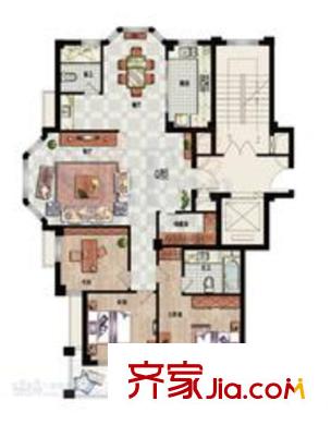 盛世華城戶型圖3室2廳1衛(wèi)1廚 3室2廳1衛(wèi)1廚
