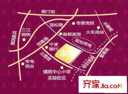 南都花城交通圖