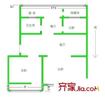 唐山 交興樓 戶型圖