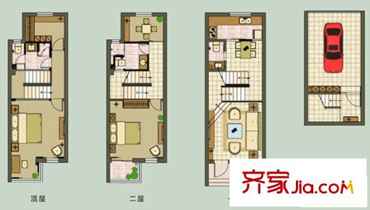 錢湖灣 4室2廳3衛(wèi)1廚 戶型圖
