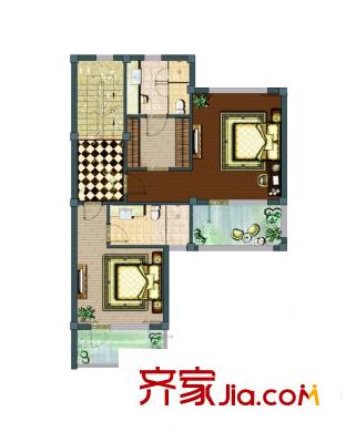 亞隆它山郡戶型圖L戶型二層 4室3廳6衛(wèi)1廚