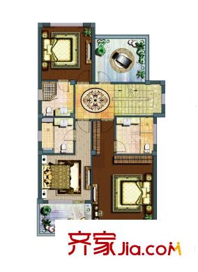 亞隆它山郡戶型圖K戶型二層 6室3廳6衛(wèi)1廚