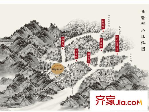 亞隆它山郡交通圖區(qū)位圖