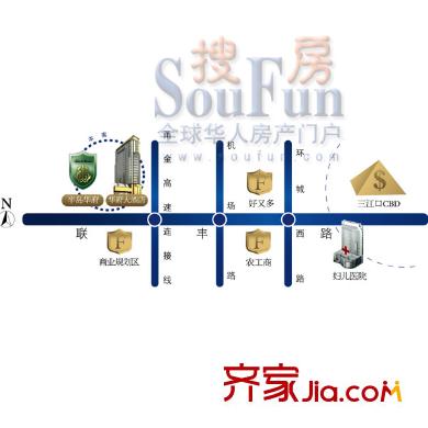 半島華府別墅交通圖