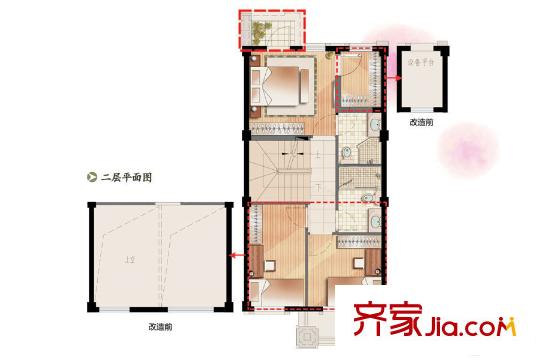 開(kāi)元九龍湖畔135平方米二層 4室3廳4衛(wèi)1廚