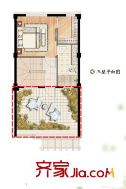 開(kāi)元九龍湖畔135平方米三層 4室3廳4衛(wèi)1廚
