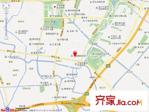 中海雍城世家交通圖