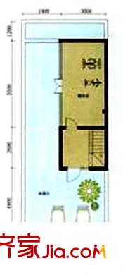 奧維拉戶型圖A4頂層平面圖 4室2廳3衛(wèi)1廚