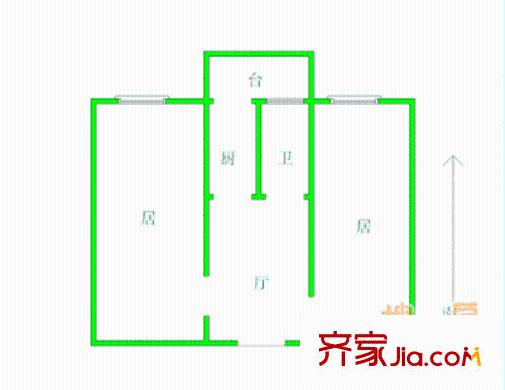 春暢里戶型圖戶型圖 2室1廳1衛(wèi)1廚