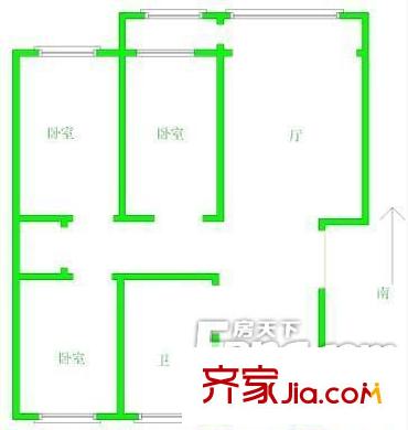 煤醫(yī)里 戶型圖 3居室