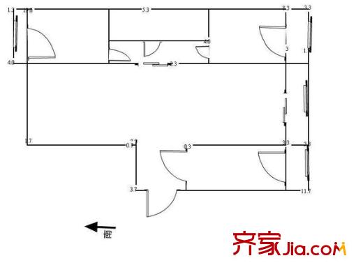 金杰里 0室 戶型圖