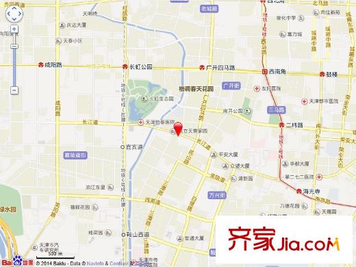 長江里?南開區(qū)交通圖