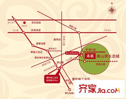 曹妃甸國際生態(tài)城萬年麗?；ǔ墙煌▓D