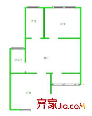 三益樓 2室 戶型圖