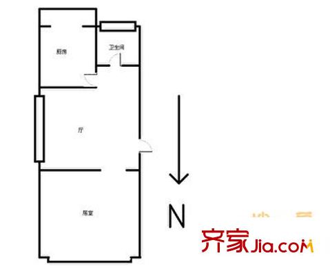 衛(wèi)安中里戶型圖戶型圖 1室1廳1衛(wèi)1廚