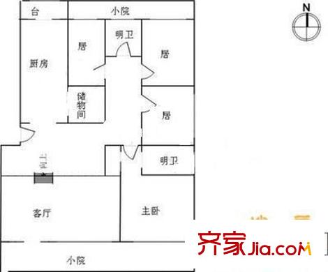 金典花園戶型圖戶型圖 4室3廳3衛(wèi)1廚
