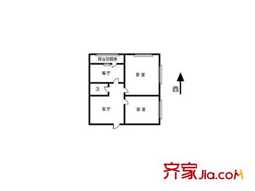 錦園里戶型圖戶型圖 2室2廳1衛(wèi)1廚